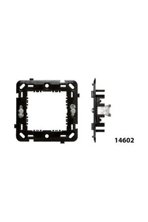 Supporto 2 Moduli Per Scatola Tonda Con Zanche Serie Flexy Feb Elettrica Occasione