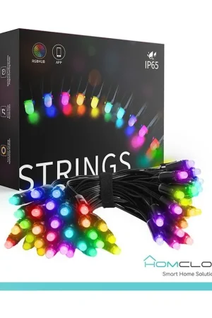 Stringa di Luci decorative a Led Smart OUTDOOR RGB-IC Wi-Fi+Bluetooth 10M IP65 Ultime Pezzi