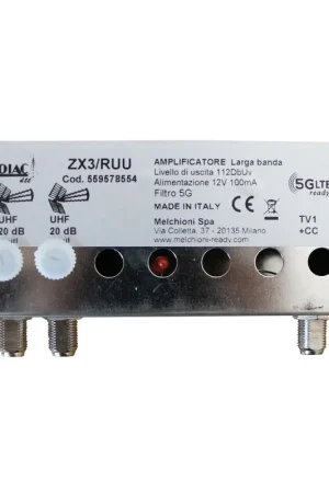 Amplificatore DVB-T2 5G Free da Palo a 2 Ingressi in Banda UHF 20dB Bestseller