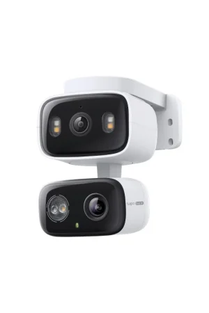 Consegna Rapida Tapo TC34 Telecamera di Sicurezza con Doppia Lente Pan&Tilt 360° per Interni/Esterni 2K