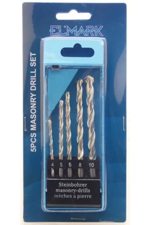 Compra Adesso Kit 5 Punte per Muratura &Oslash; 4 - 5 - 6 - 8 - 10 Elmark