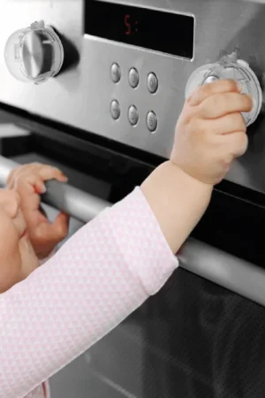 Ultimissimo Modello Protezione per Manopole e Pomelli per Forno e Piano Cottura - Set 2 Pz