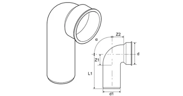 CURVA X SCARICO D.40-46 C/TAPPO DI PROTEZIONE Compra Adesso