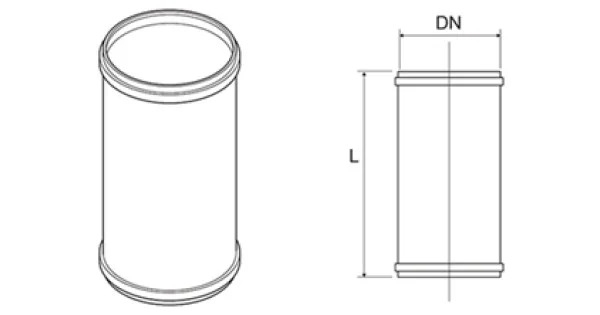 MANICOTTO X TUBO SCARICO D.40 MM.100 Promozione