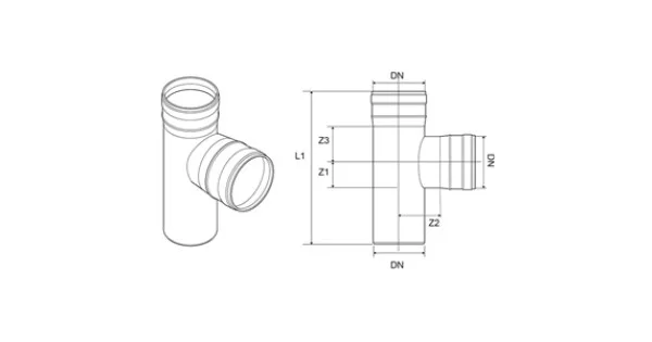 Compra Oggi Stesso RACCORDO A T D.50 87 GRADI