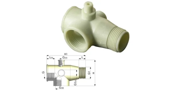 Prezzo Scontato RACCORDO A 5 VIE IN PA 1"X1"