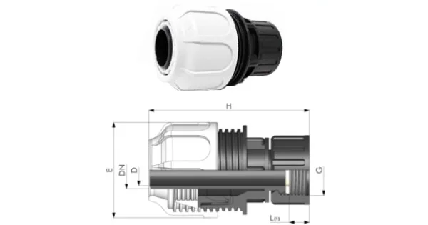 RACCORDO X TUBO ASPIRAZIONE 1"X25 Saldi