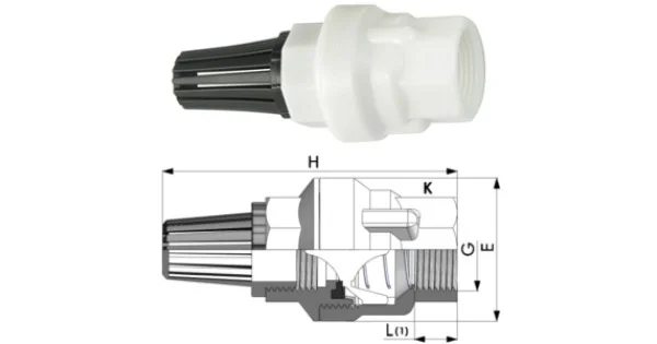 Subito Disponibile VALVOLA DI FONDO IN POM 3/4"