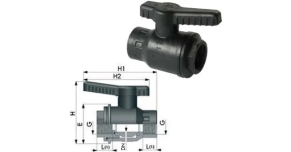 Prezzo Conveniente VALVOLA A SFERA F-F 1/2 IN POLIPROPILENE ART.0200320