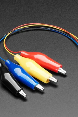 Adafruit Cavo JST SH a 4 pin con morsetti a coccodrillo - STEMMA QT / Qwiic Esclusivo