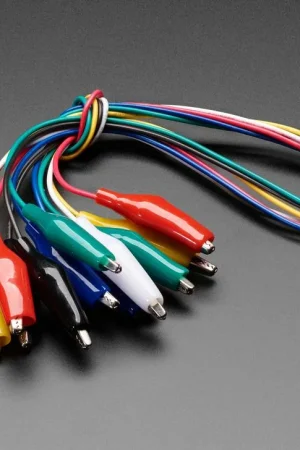 Adafruit Piccolo cavo di prova con morsetto a coccodrillo (set da 6) Vendita Finale