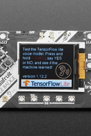 Adafruit EdgeBadge - TensorFlow Lite per microcontrollori Spedizione Espresso
