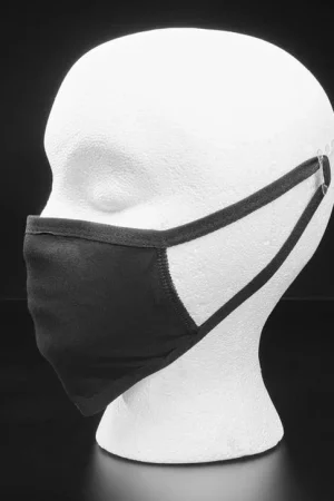 Adafruit Mascherina semplice in cotone a 3 strati nera - Taglia per adulti Must-Have