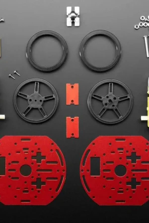 Adafruit Kit telaio per mini robot rotondo - 2WD con motori CC Consegna Rapida