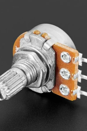 Adafruit Potenziometro logaritmico da 10K per montaggio su pannello (adatto per breadboard) Popolare