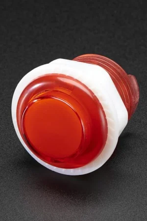 Adafruit Mini pulsante LED Arcade - 24 mm rosso traslucido Economico