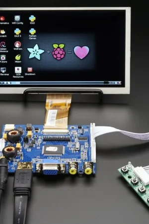 Adafruit HDMI 4 Pi: Display da 7" e audio 1024x600 - HDMI/VGA/NTSC/PAL Compra Oggi Stesso