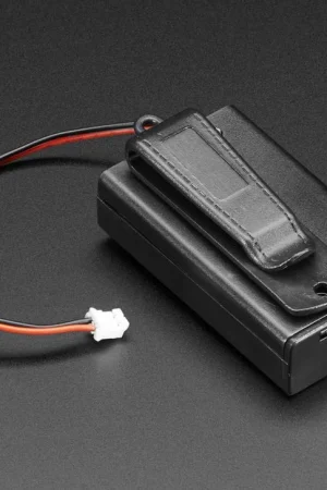 Adafruit Portabatterie 3 x AAA con interruttore on/off, JST e clip da cintura Pagamento Sicuro
