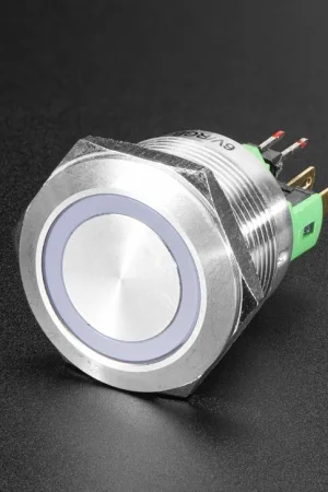 Adafruit Pulsante in metallo robusto - 22 mm 6 V RGB momentaneo Offerta Speciale