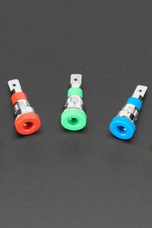 Adafruit Jack a banana per montaggio a pannello da 4 mm - Confezione da 5 multicolore Nuovo Arrivo