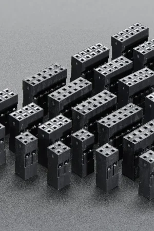 Adafruit Confezione di piccoli alloggiamenti per cavi a doppia fila per cavi di collegamento fai da te Spedizione Espresso