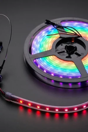 Spedizione Espresso Striscia LED RGB digitale Adafruit NeoPixel - Nero 60 LED 2m