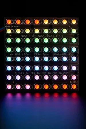 Adafruit NeoPixel NeoMatrix - 64 RGBW - Bianco caldo Compra Adesso