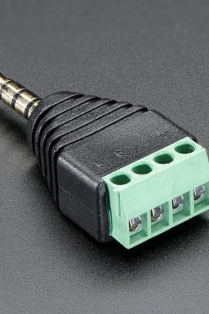 Ultimissimo Modello Adafruit Morsettiera per spina audio a 4 poli (TRRS) da 3,5 mm (1/8")