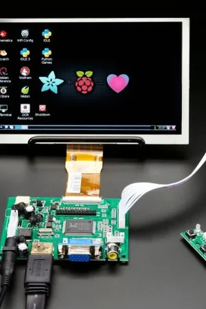 Adafruit HDMI 4 Pi: Display da 7" senza touchscreen 1024x600- HDMI/VGA/NTSC/PAL Vendita Finale