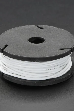 Adafruit Cavo a nucleo flessibile con rivestimento in silicone - 25 piedi 26 AWG - Bianco Subito Disponibile