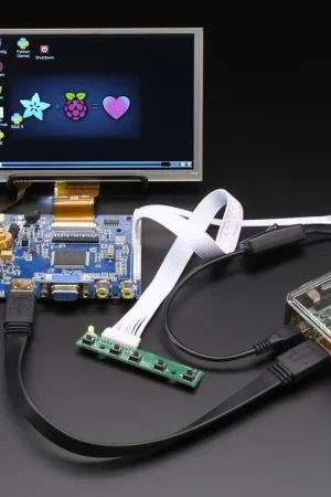 Adafruit HDMI 4 Pi: display da 7" e audio 1024x600 con touchscreen Economico
