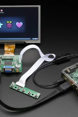 Adafruit HDMI 4 Pi: display da 7" con touchscreen 1024x600 - HDMI/VGA/NTSC/PAL Ordina Subito