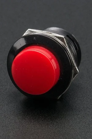 Adafruit Pulsante momentaneo da pannello da 16 mm - Rosso Ultima Occasione