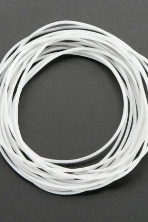 Adafruit Cavo a nucleo flessibile con rivestimento in silicone - 2 m 30 AWG bianco Subito Disponibile