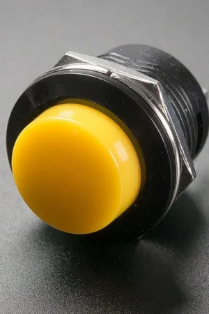 Adafruit Pulsante momentaneo da pannello da 16 mm - Giallo Bestseller