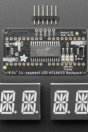 Adafruit Display alfanumerico quadruplo - cifre blu da 0,54" con zaino I2C Ultima Occasione