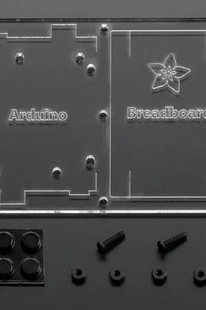 Adafruit Piastra di montaggio in plastica per breadboard e Arduino - piedini in gomma! Spedizione Espresso