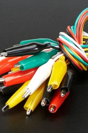 Adafruit Cavo di prova con morsetto a coccodrillo grande (set da 10) Nuova Collezione