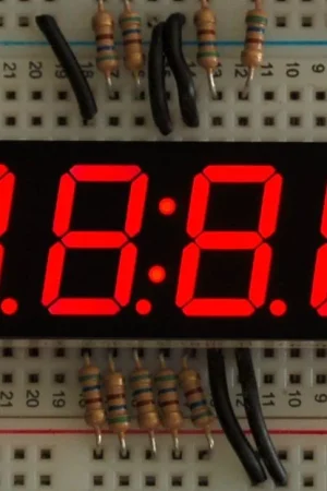 Adafruit Display dell'orologio rosso a 7 segmenti - altezza cifre 0,56" Pagamento Sicuro