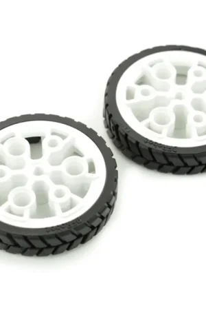 Spedizione Gratuita DFRobot Ruota in gomma ABS N20 43x9mm (coppia)