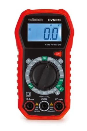 Ultimissimo Modello Velleman Multimetro digitale compatto e robusto - cat III - 600V - 5 funzioni