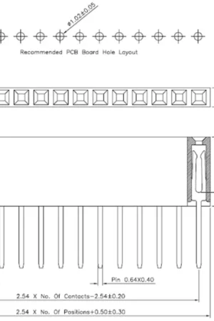 Subito Disponibile Pololu Set di connettori femmina impilabili da 0,100" per schermi Arduino