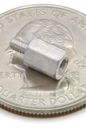 A Buon Prezzo Pololu Distanziatore in alluminio: lunghezza 1/2", filettatura 2-56, MF (confezione da 4)