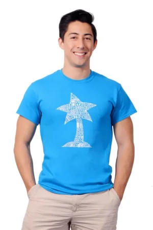 T-shirt Pololu Circuit Logo: blu zaffiro, taglia adulto Must-Have