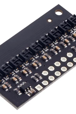 Spedizione Espresso Pololu Array di sensori di riflettanza QTRX-HD-09RC: 9 canali, passo 4 mm, uscita RC, bassa corrente